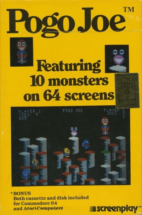 Pogo Joe box art for Commodore 64